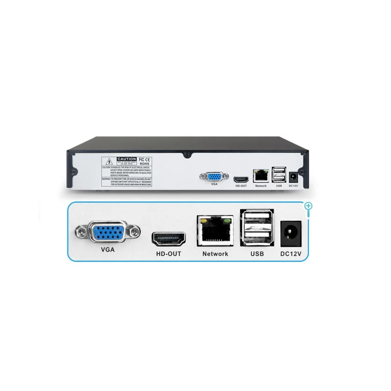 Original XM NVR 4K Network Video Recorder 9 Channel Support 8MP Resolution CCTV NVR