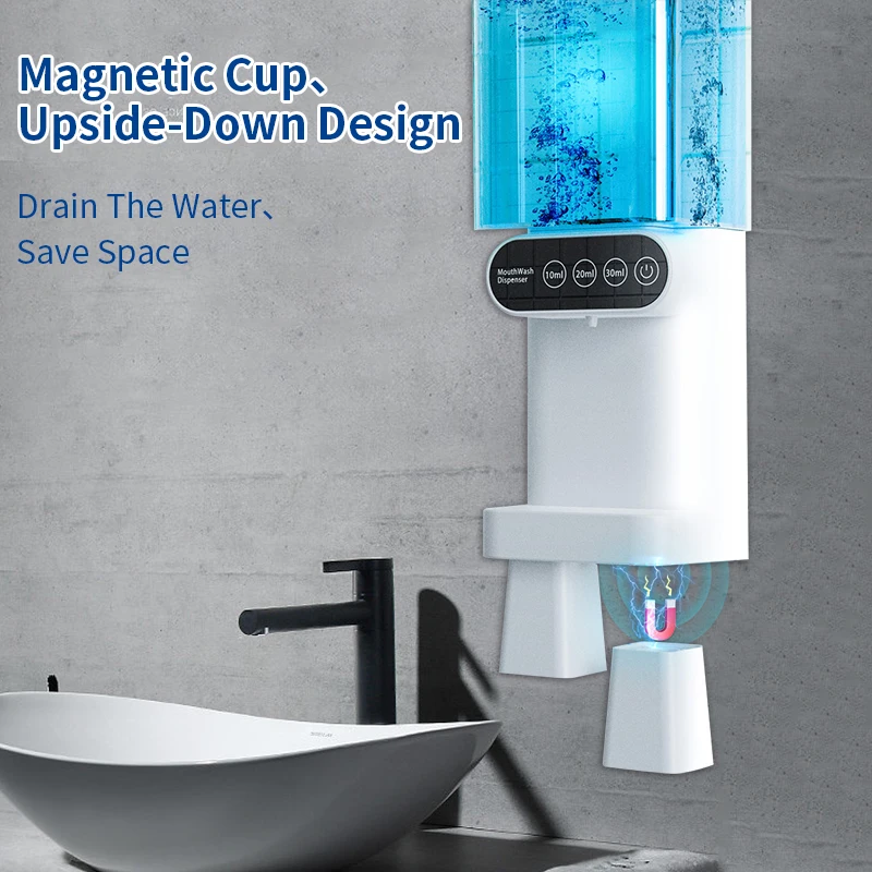 Oral Care Manufacturers New Trend Products Intelligent Automatic Mouthwash Dispenser With