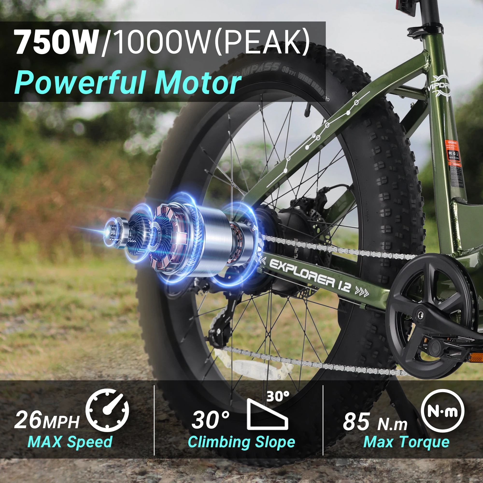 Vipdrive EU Warehouse Drop Shipping Downhill EBike MTB Removable 48V 15AH Best Battery 750W Women Low Step Snow Beach Bike