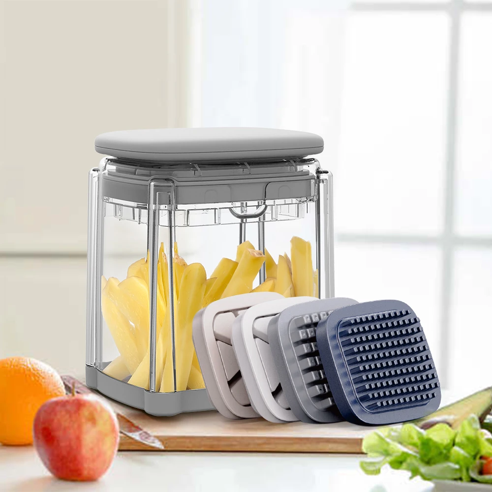 4-Blade Stainless Steel Vegetable Slicer & Chopper