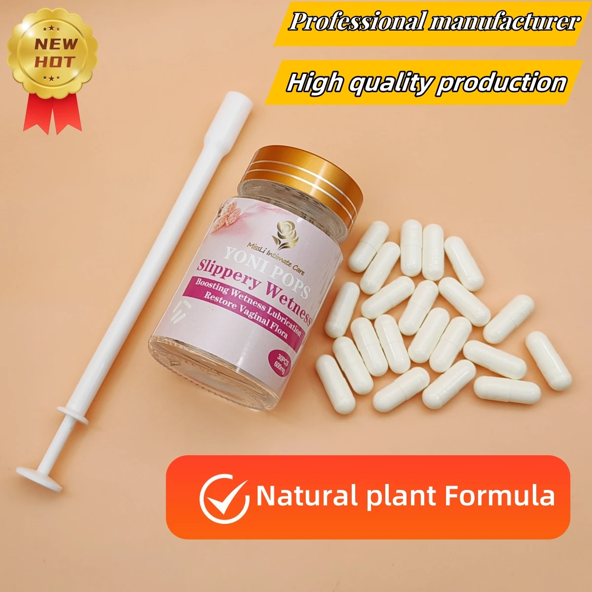 Yoni Steam Herbs Yoni Pops Women's Vaginal Lubrication Capsules