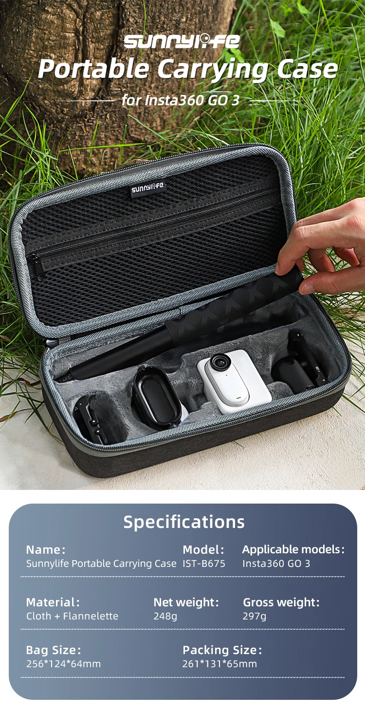 Sunnylife Mini Carrying Case Combo Bag Handbag Hard Travel Case Organizer Protective Bags