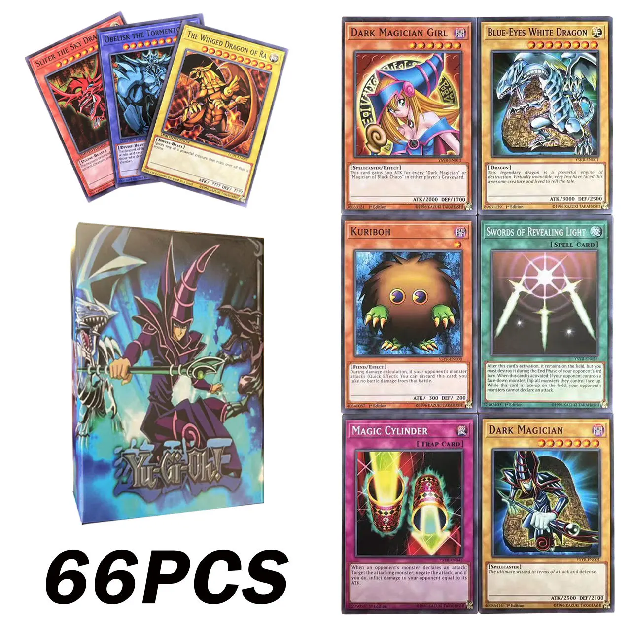 4 Color High Quality Standard Diy Yugi-oh Duel Monsters Yugi Mutou Card ...