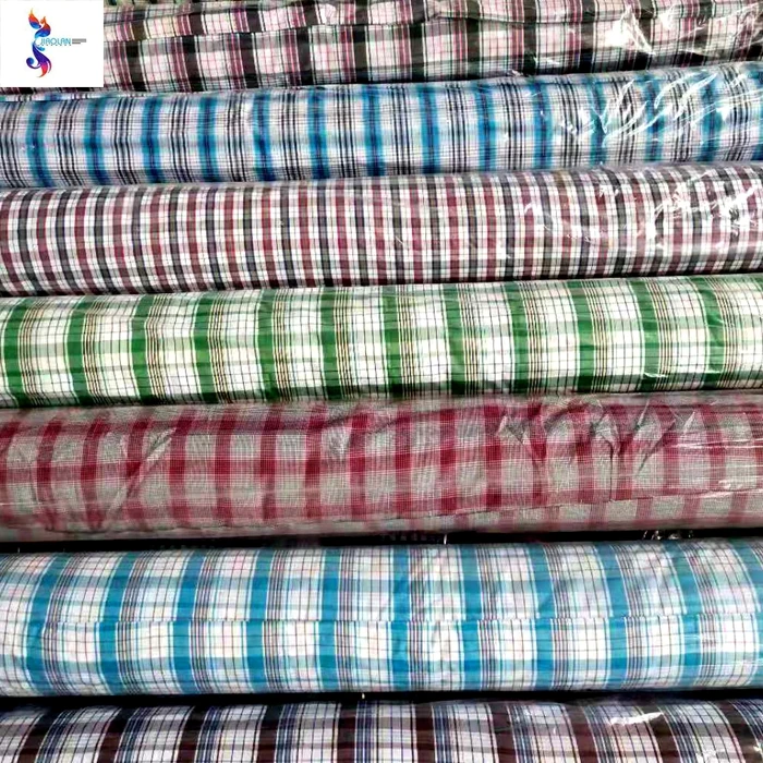 Мужская окрашенная ткань для рубашек stocklot