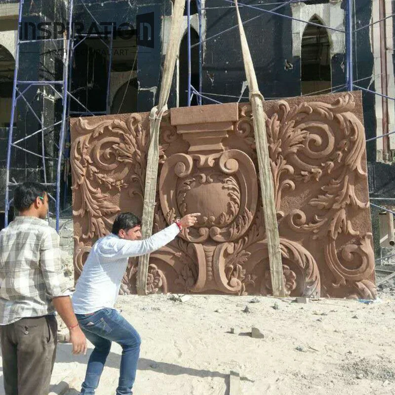 Foshan GFRC Manufacturer Custom Elements of Classical Stone Carving Column Pedestals for Sculptures