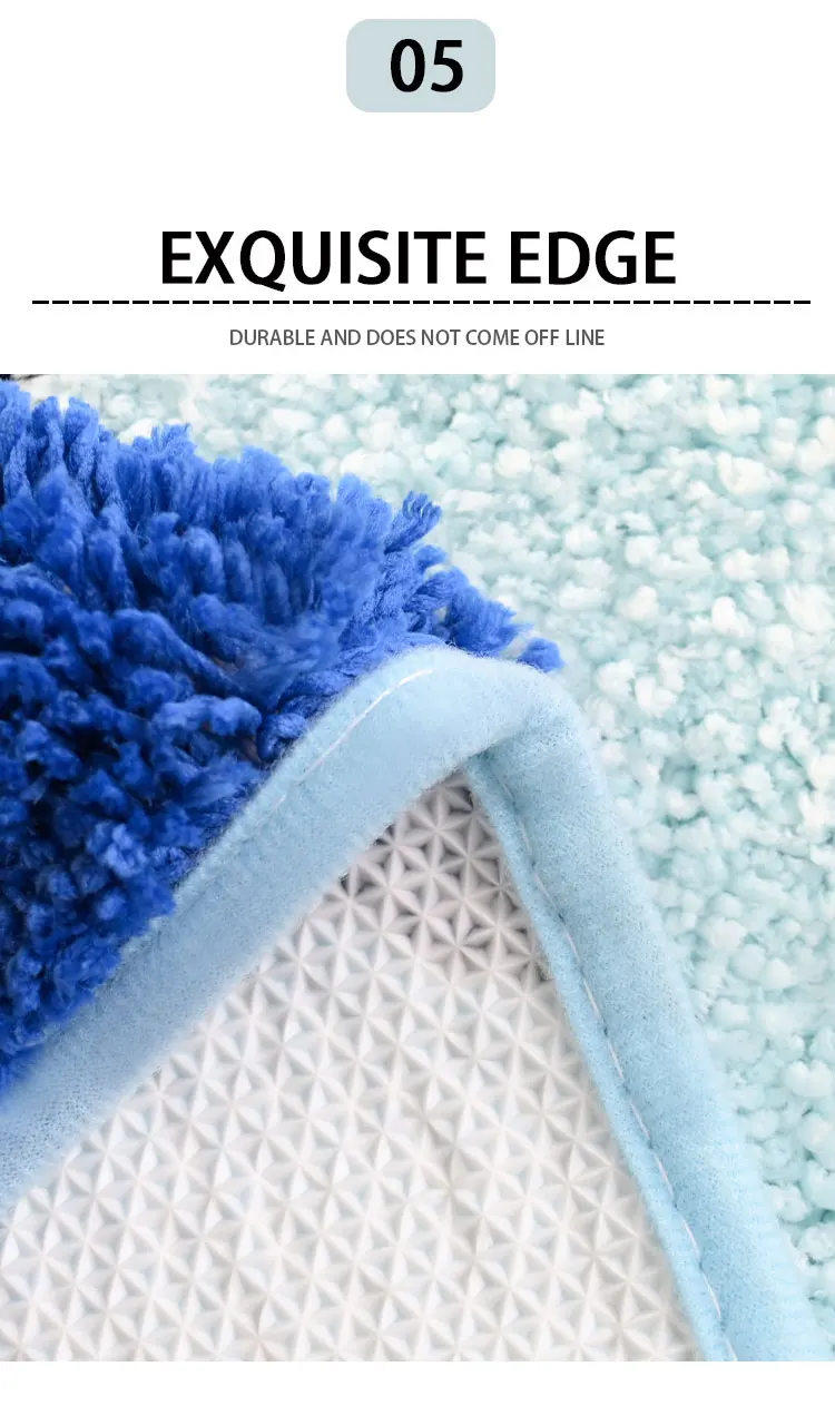 Special Design Soft Shaggy Microfiber Non-slip Bottom Bathroom Mat Thick Microfiber Toilet Bath Mat For Home supplier