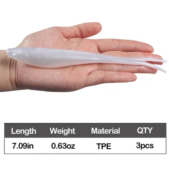 Cheery FUN 3 Pack Stainless Steel Floating Water Soft Bait Luya Bite Resistant Double Color 18mm/18g High Elastic – Soft Lure – view 5