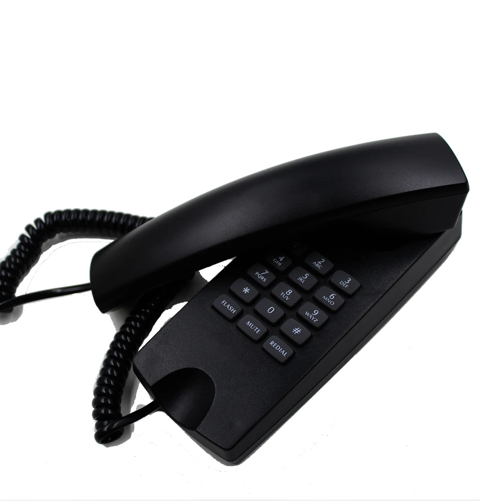 Хороший дизайн, домашний офисный телефон trimline, проводной стационарный телефон