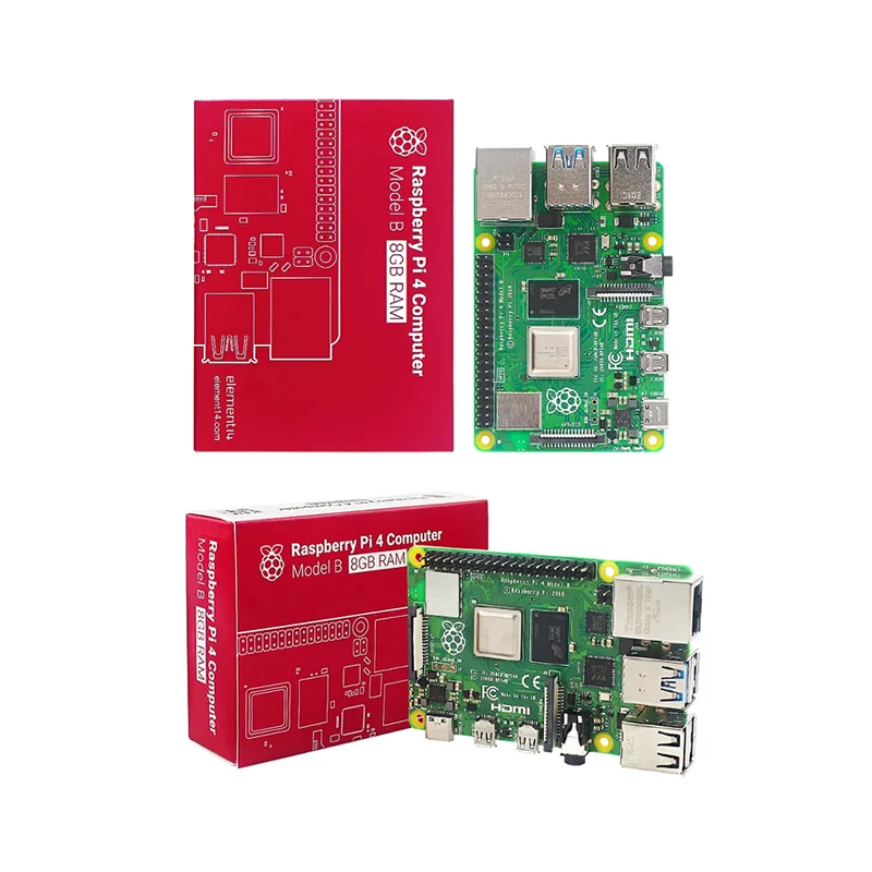 Raspberry Pi 4 Model New B Original 1gb 2gb 4gb 8gb Ram New Arrival ...