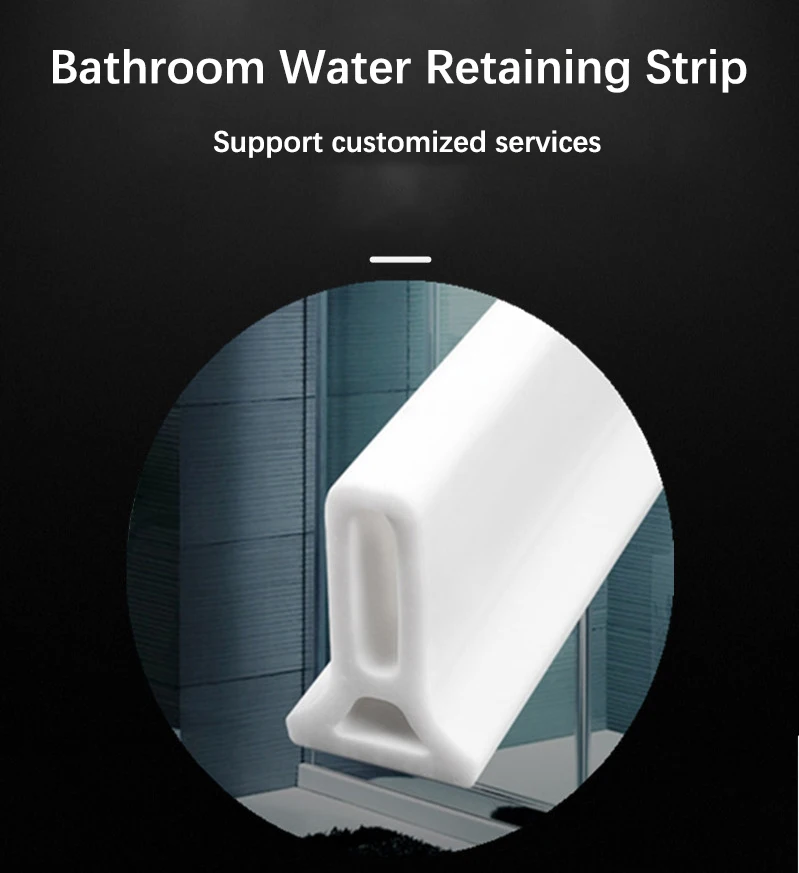 Waterproof Bathroom Dedicated Silicone Water Blocking Strip Shower ...