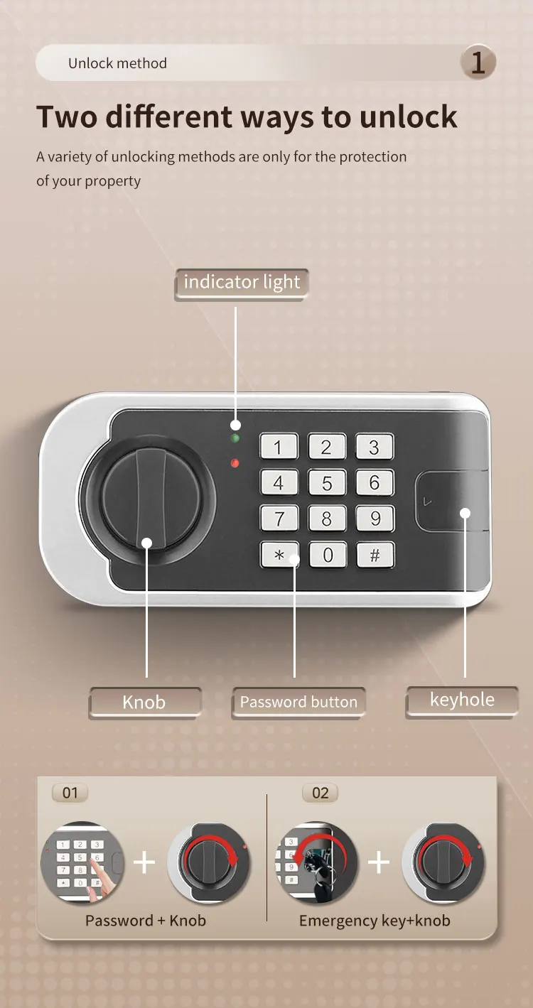 CEQSAFE Classic Hot Sales Small Safe Box Electronic Digital Code Mini Safe Box supplier