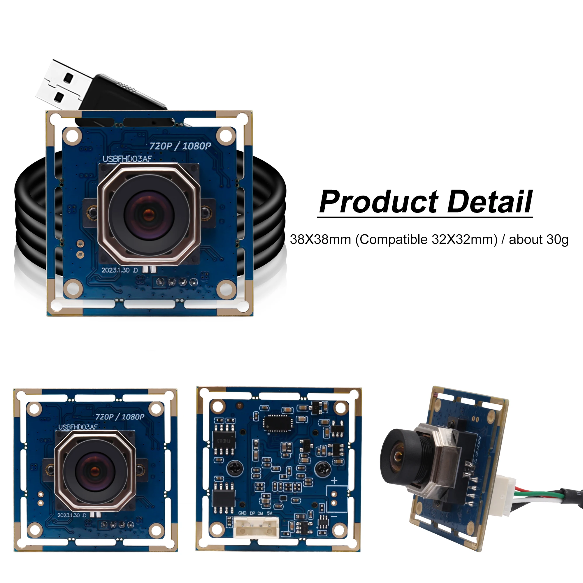 USB Camera Autofocus 1080P Full HD Web Camera Free Driver