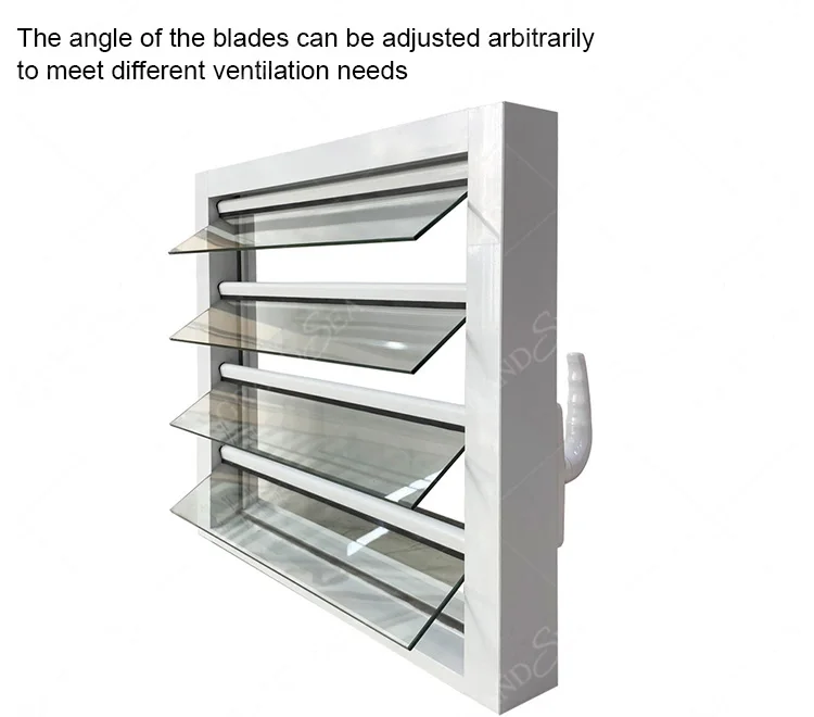 Caribbean Hurricaneproof House Exterior Jalousie Aluminium Glass