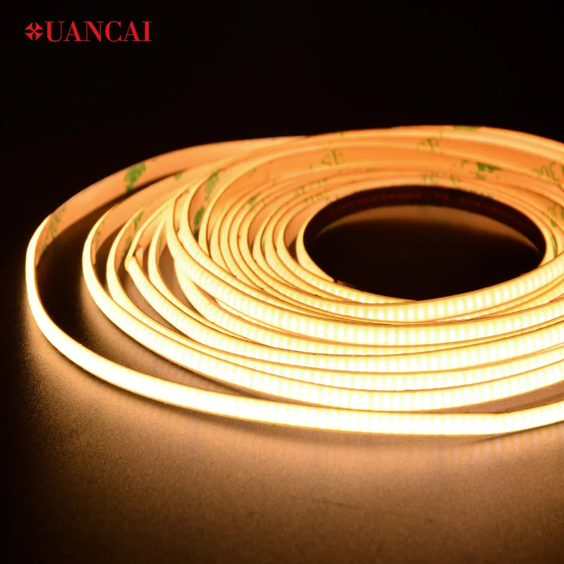 5W/M 4mm Narrow COB LED Strip 180 Beam Angle IP20 For Car / Room