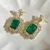 E1896 Gold + Imitation Emerald