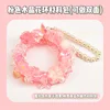 Materiale ghirlanda di cristallo rosa