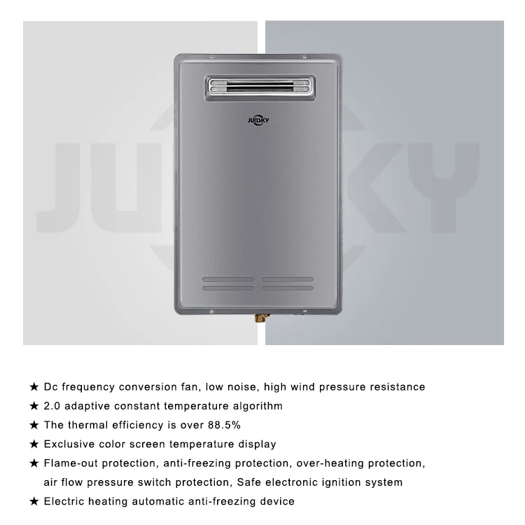 Junsky Wa Series 20l Gray Color Instant Gas Hot Water System Tankless