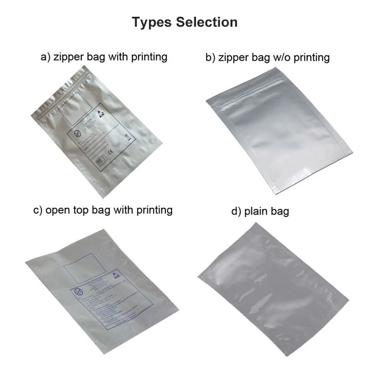 Esd Electrostatic Discharge Bag Antistatic Shielding Bags Moisture Safe