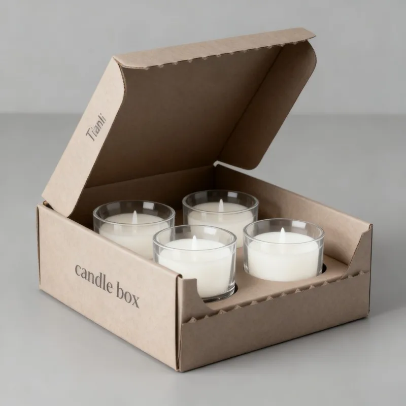 Scatole personalizzate con stampa digitale dotate di inserto in schiuma EVA per prodotti candela, scatola regalo per barattoli di candele profumate, ideale per la spedizione