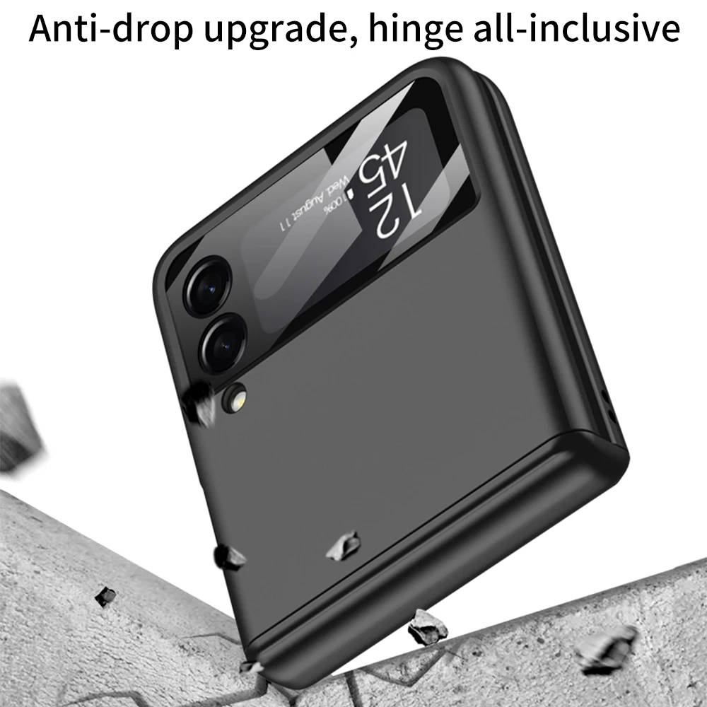 GKK 360 Hinge All Inclusive Shell for Samsung Galaxy Z Flip4 Case Magnetic Ultra Thin Hard Case for Samsung Z Flip 4 Back Cover