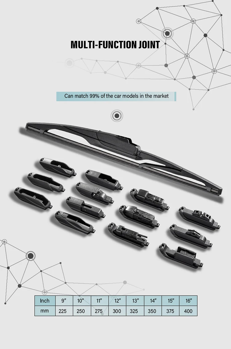 METO Rear Wiper Blade Custom Car Wiper Black Color Box Premium Quality ...