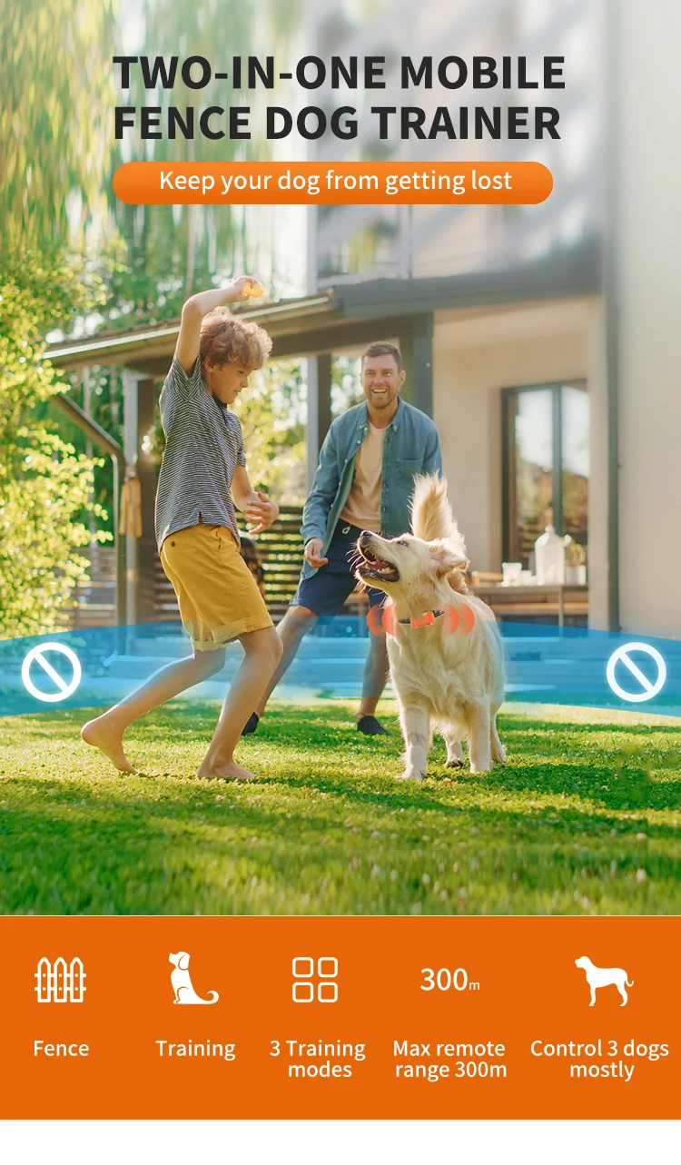 Outdoor Pet Fence Containment System Outdoor Wireless Electric Pet Dog