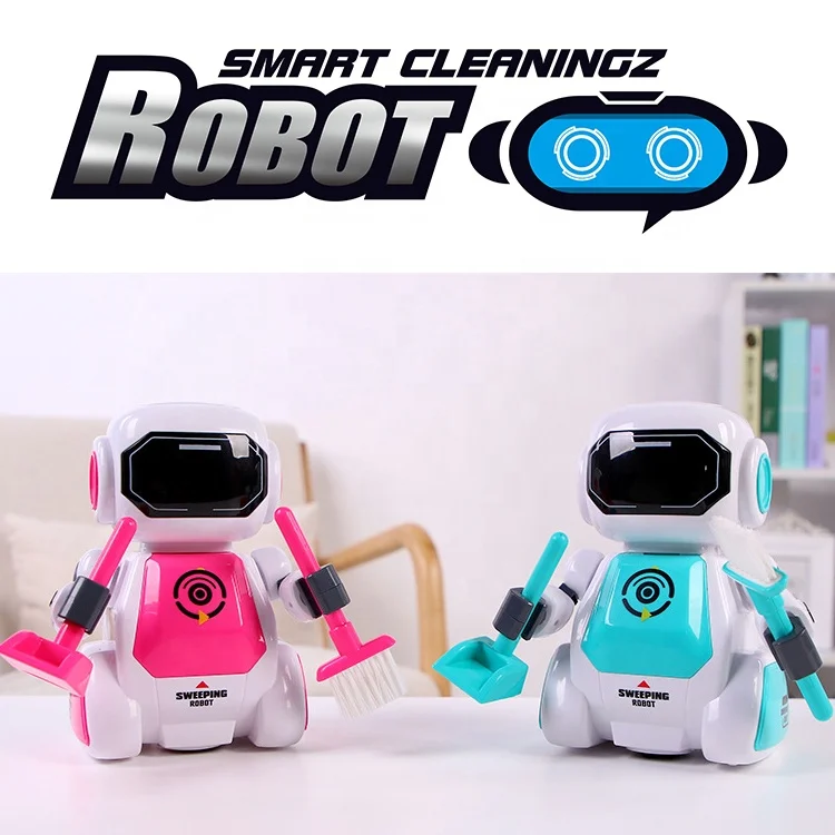For Kids Educational Mini Rc Interactive Remote Control Cleaning Toy Smart Robot