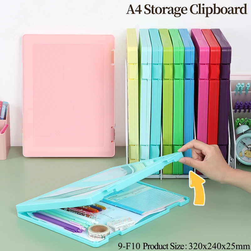 SUNSHING Plastic Storage Clipboard A4 A3 Color File Folder Document Box Filing Organizer Products Magazines Folders Files Holder