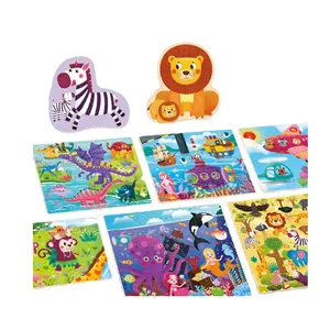 Custom Factory Montessori Educational Toys Advanced DIY Cardboard Animal Puzzles for Preschool Development Jigsaw Puzzles for