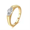 1 carat (5*10mm) white moissanite (gold color)+Certificate