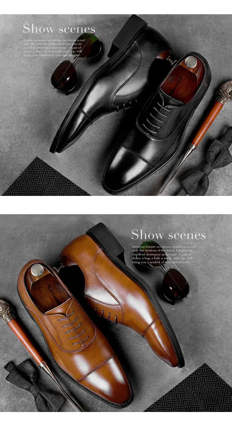 Luxury Leather Shoes - Top View