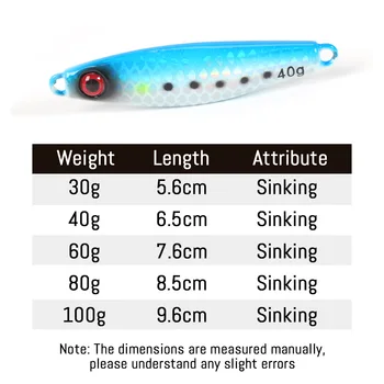 Tuolu New Product Metal Lure Jig Artificial Hard Bait Bionic Sea Fishing Bass Jig No Hooks Wholesale – Metal Jig – view 4