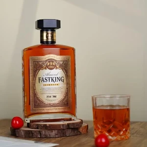 Almond Flavored Liqueur 28% ABV 700ML Bottle FASTKING Brand B2B Bulk ODM Custom MOQ50 China Factory Bar Caf Supermarket