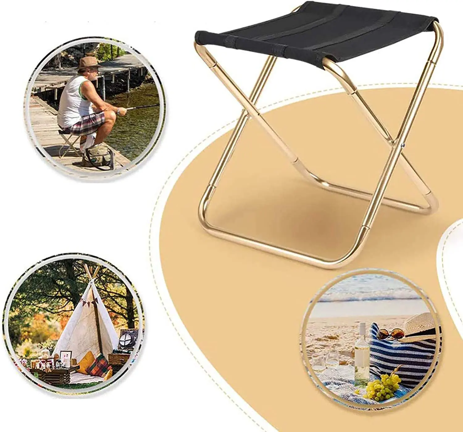 Hc 2452 Modern Outdoor Outing Camping Stool Portable Folding Chair - Buy ...