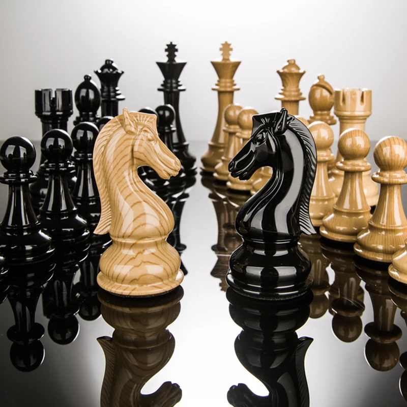 Wholesale 20 inch luxury chess with metal or marble pieces