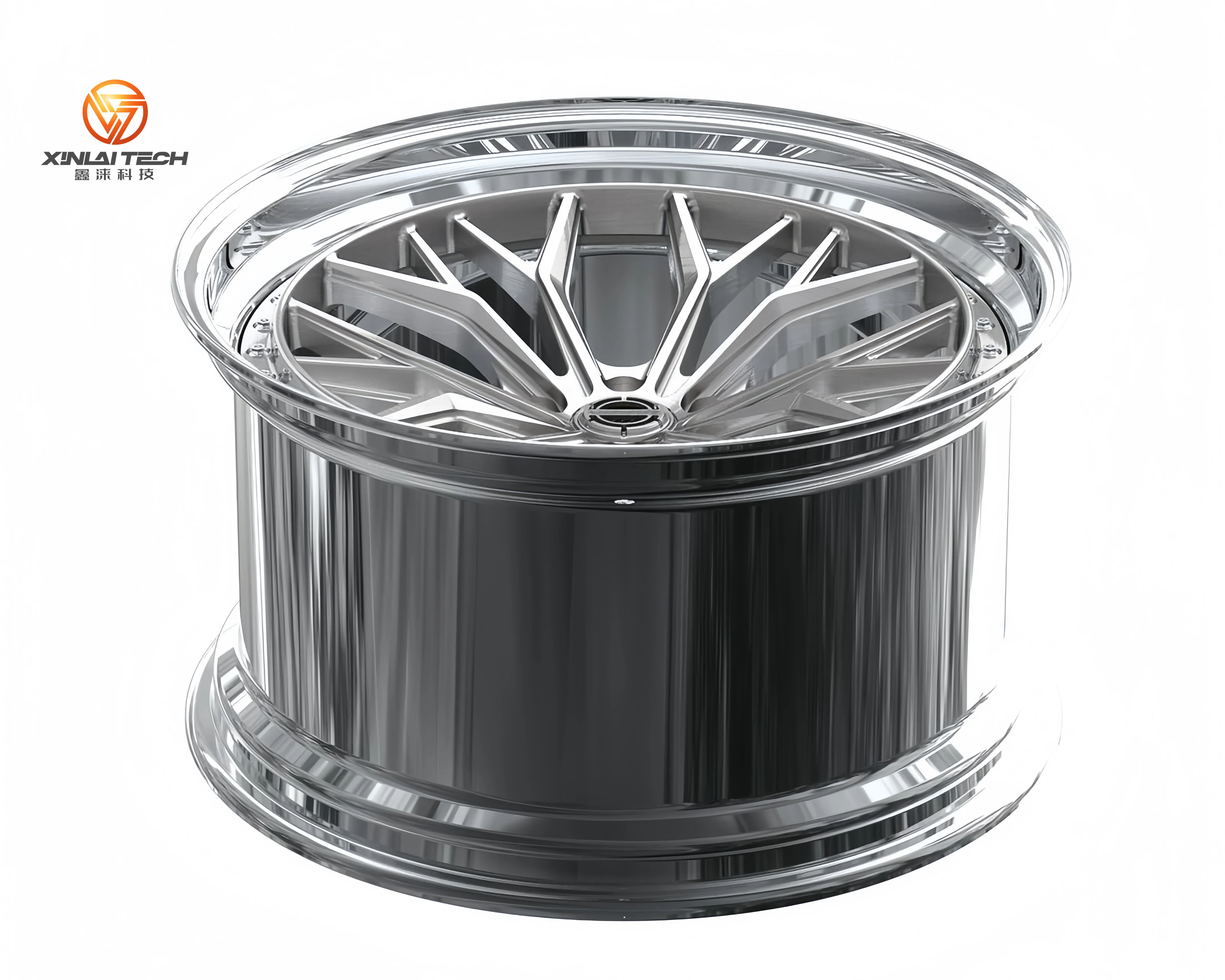 XINLAI Custom Deep Concave 5x112 8x114.3 2-Piece Racing Car Rims Wheels Aluminum Alloy Forged Wheels for BMW Audi Porsche Benz - Image 5