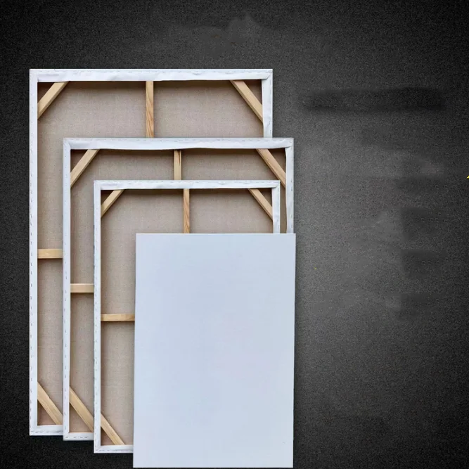 Large Size Stretched Canvas Board with 380+/-50 Thickness Matte Finish for Custom Size Oil Painting