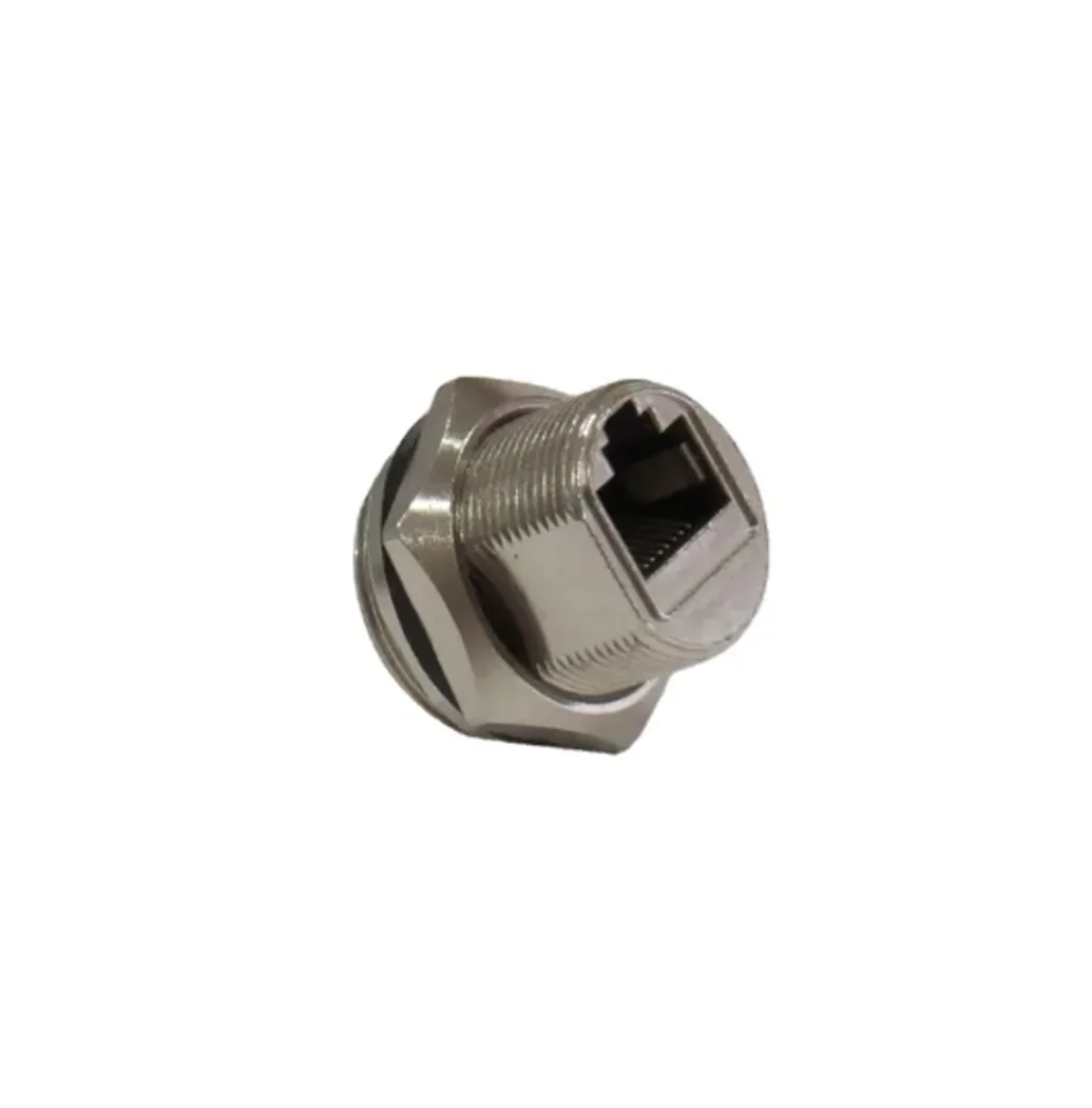 Waterproof Panel Mount RJ45 Connector with Ethernet Cable