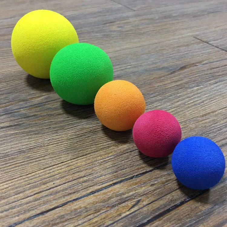 48 Balles De Mousse EVA Jaunes 2,5 Cm – Pour Jeux De Lancer, Intérieur/extérieur, Remplacement, Dès 3 Ans
