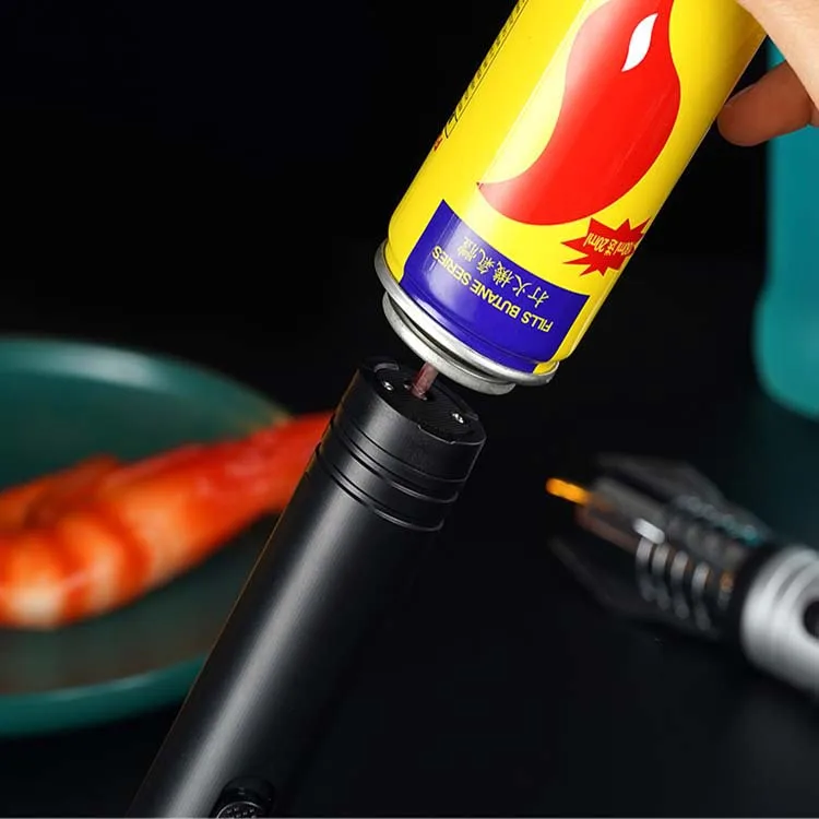 High Quality Welding Guns Refillable Butane Windproof Torch Lighter Jet Blue Flame Lighter