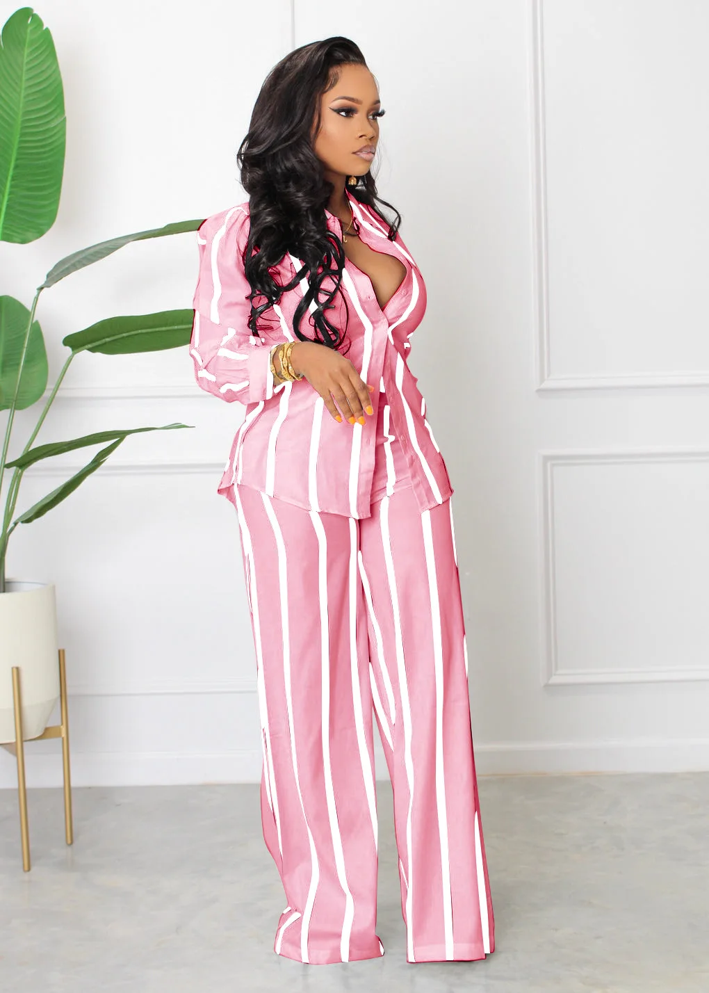 Conjunto Pantalon Y Blusa Mujer Elegante Conjunto Verano Piezas