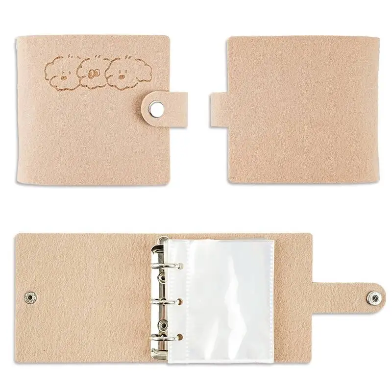 Cute Bear 3 Inch Kpop Photocard Binder - Portable & Stylish