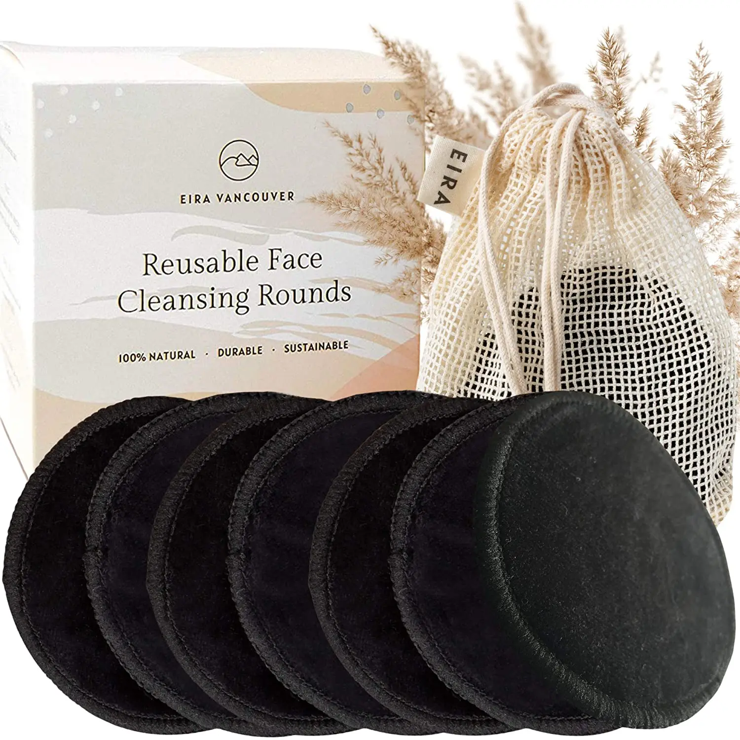 Washable Eco Friendly Natural Reusable Facial Face Cleansing Cotton