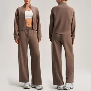 High Quality Winter Autumn Women Clothes Sports Jacket Casual Wear Running Fitness Clothing Sportswear Gym Sweatsuit