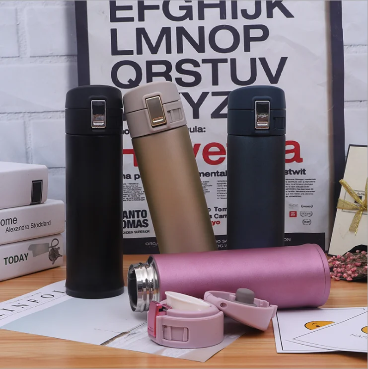 Hot and Cold Custom Logo  Thermal Drink Bottle Double Wall Vacuum Insulated Stainless Steel Water Bottle
