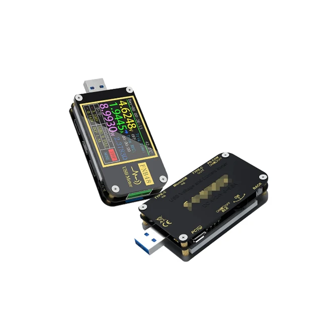 Usb C Tester Fnirsi USB Tester Charge Detection FNB48P USB Tester Voltmeter Ammeter Usb Tester Messgerät 2-in-1 Usb C