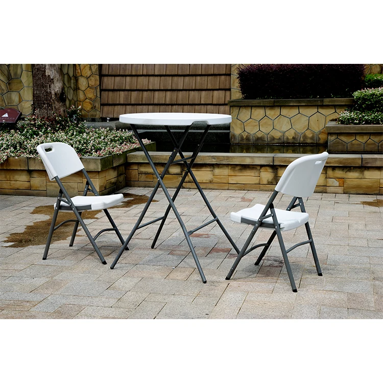 Диаметр 80 см высокий пластиковый круглый коктейльный складной коктейльный стол