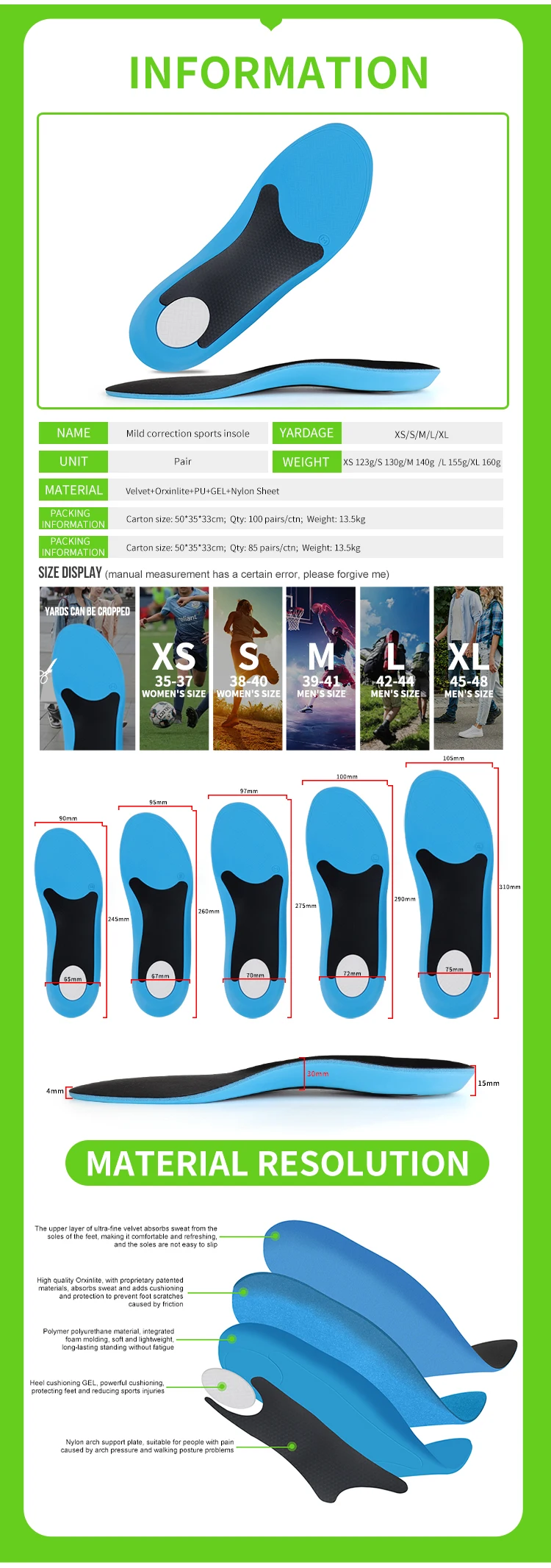 product joghn custom insole pu insole manufacturer sport insoles arch support-38