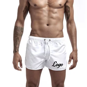 Custom Logo Print Men's Swimwear Quick Dry Summer Beach Shorts Sports Loose Comfortable Board Shorts Swim Trunks for Men