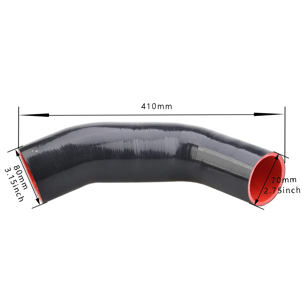 Silicone Intake Hose Pipe Turbo Inlet Elbow Muffler Delete for VW Golf MK7 R Audi 2015 With V8 MK3 A3 S3 TT EA888 3gen Engine
